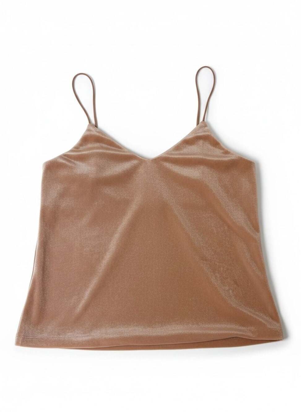 H&M Velvet Cami Tank Top Blush Pink Size Small Y2K Minimalist